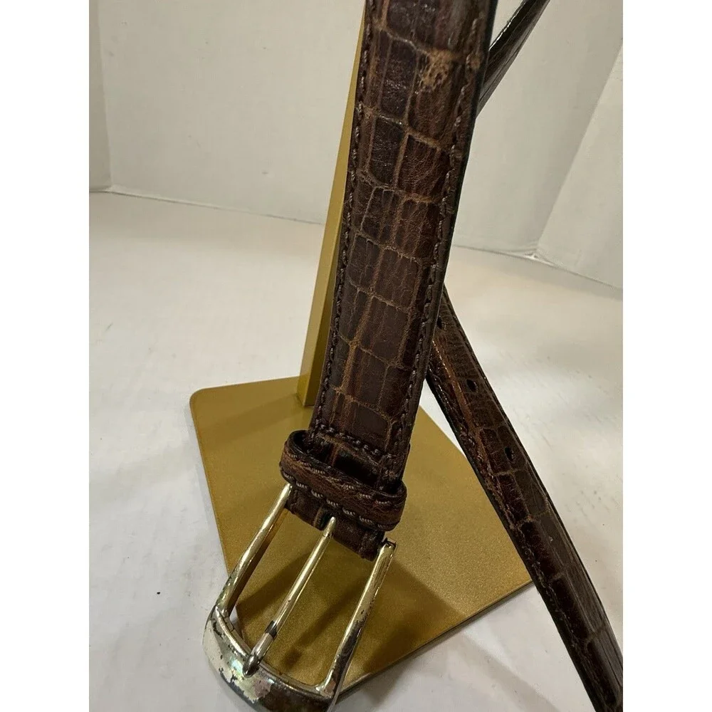 Brighton Classics Gator Leather Unisex‎ Belt M21538 Authentic SIZE 40